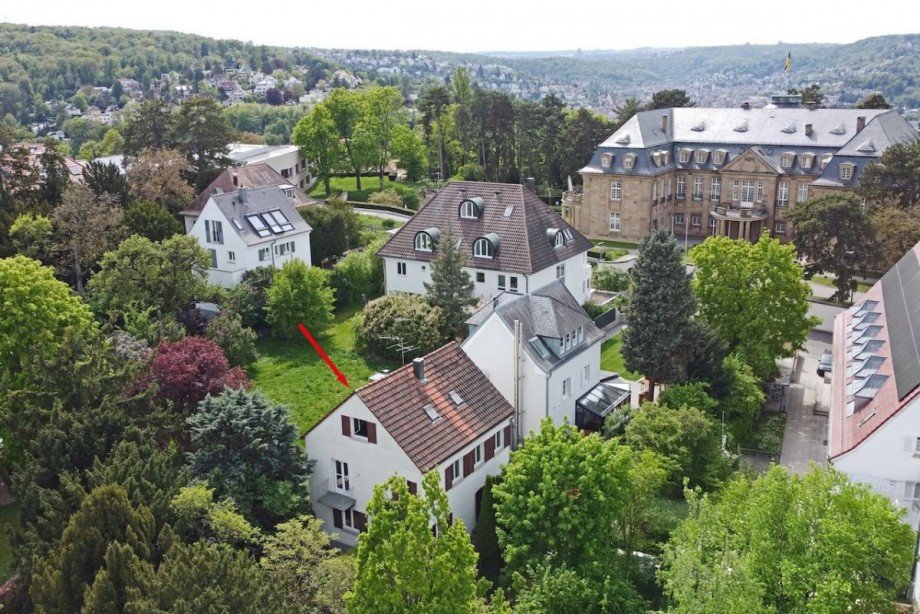 Ansicht von oben Einfamilienhaus Stuttgart