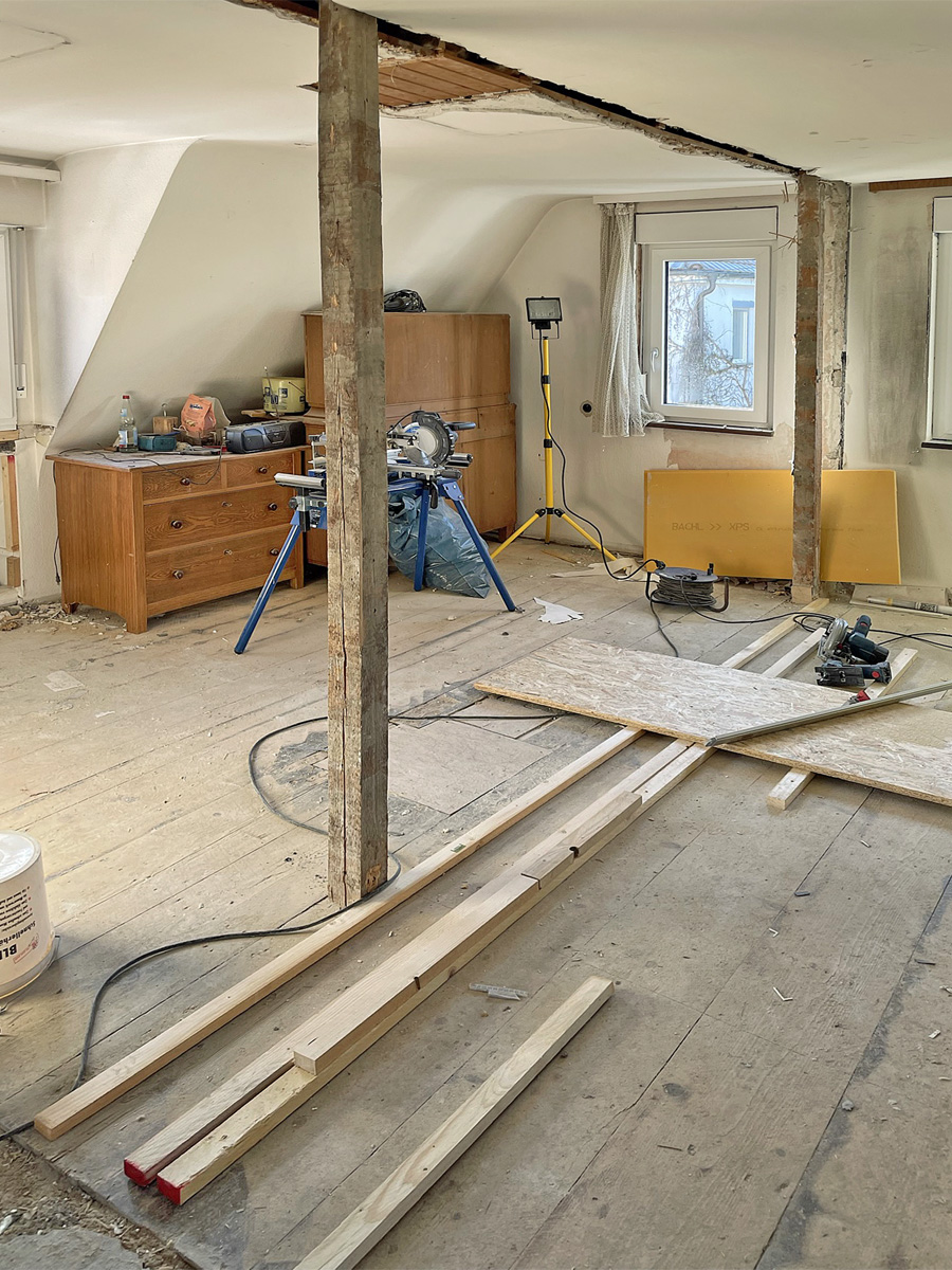 EG entkernt Zweifamilienhaus Stuttgart