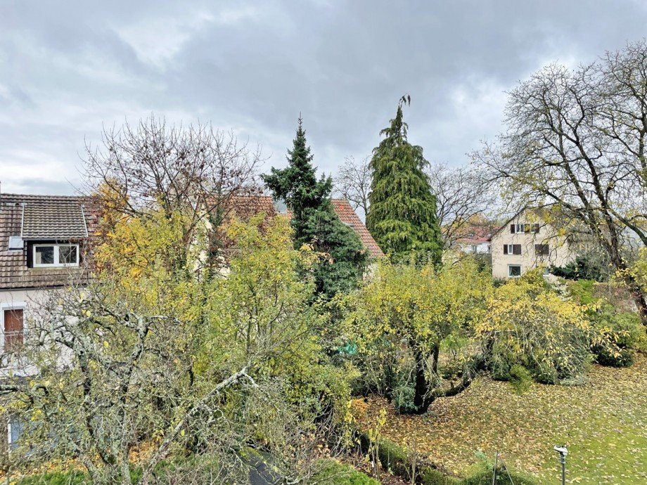 Blick vom Balkon Etagenwohnung Stuttgart