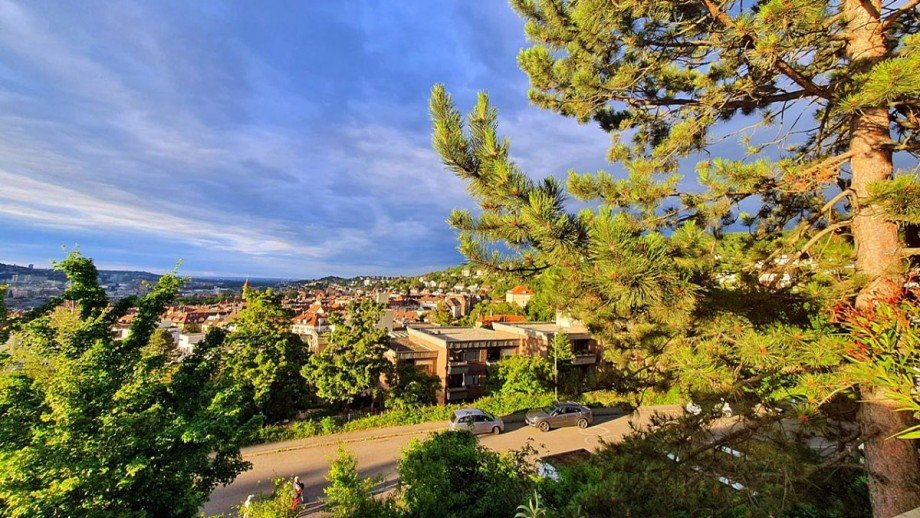 Abendd�mmerung Doppelhaush�lfte Stuttgart