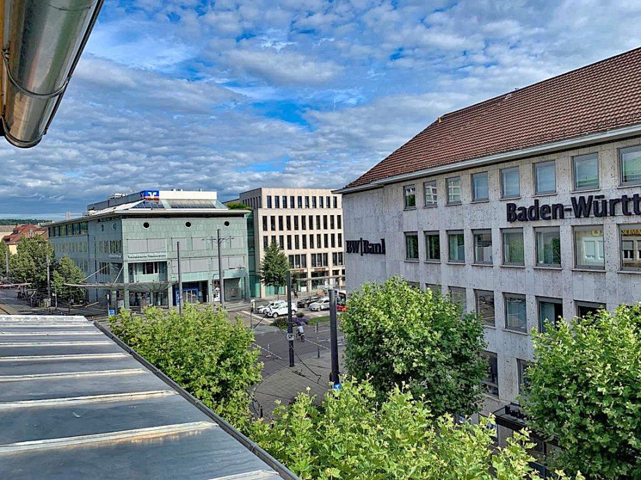 Blick aus dem Wohnbereich Dachgeschosswohnung Heilbronn