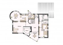 Obergeschoss Gro�z�giges Anwesen mit Einliegerwohnung und parkartigem Garten
