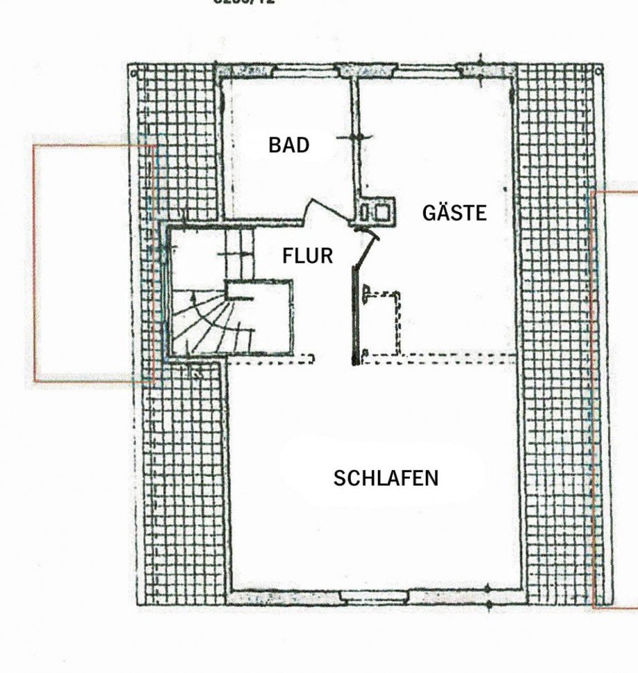 Grundriss Dachgeschoss (ausgebaut) Einfamilienhaus Stuttgart