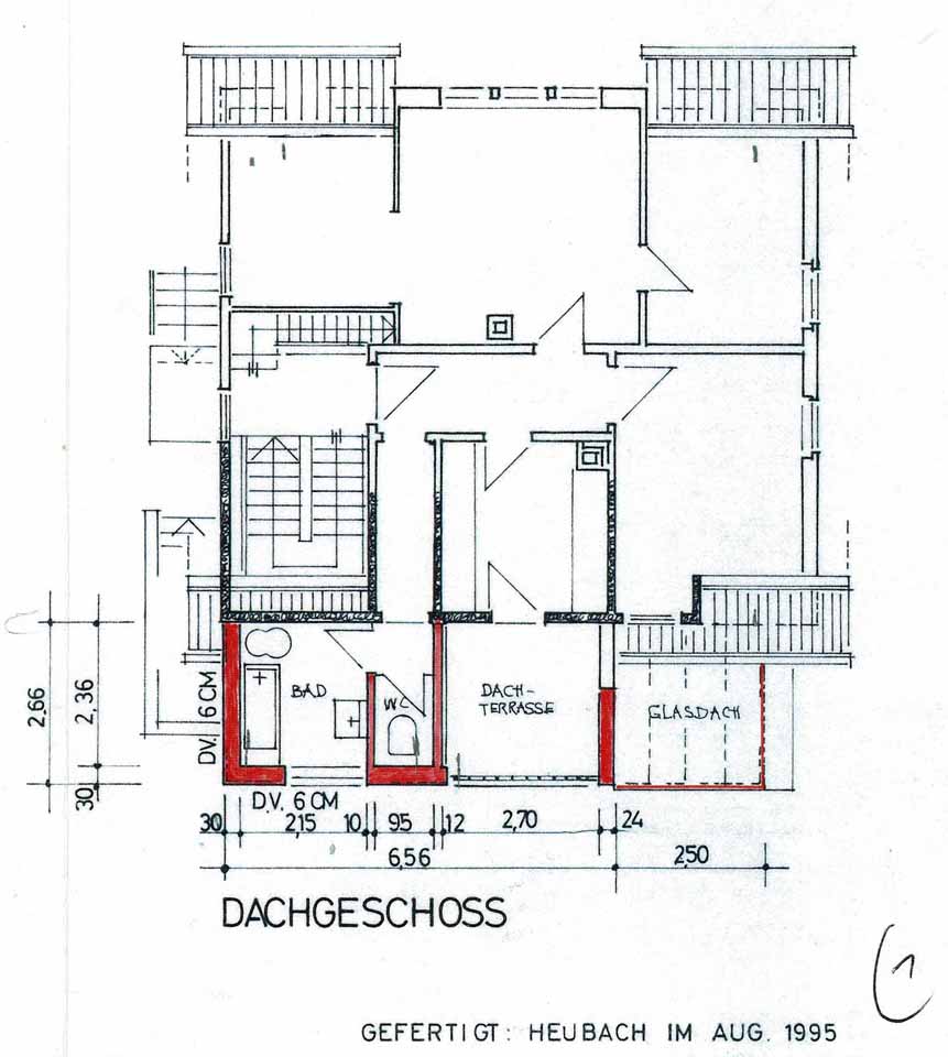 Grundriss DG Mehrfamilienhaus Heubach