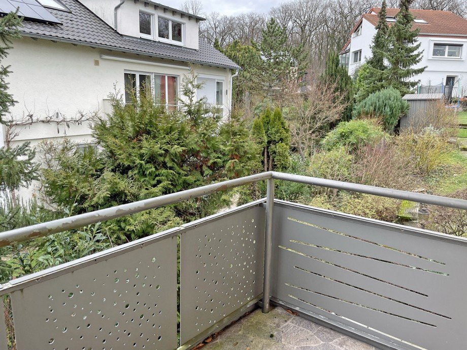 Westbalkon -Zugang von der K�che Etagenwohnung Remseck