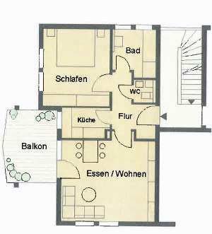 Grundriss Etagenwohnung Stuttgart