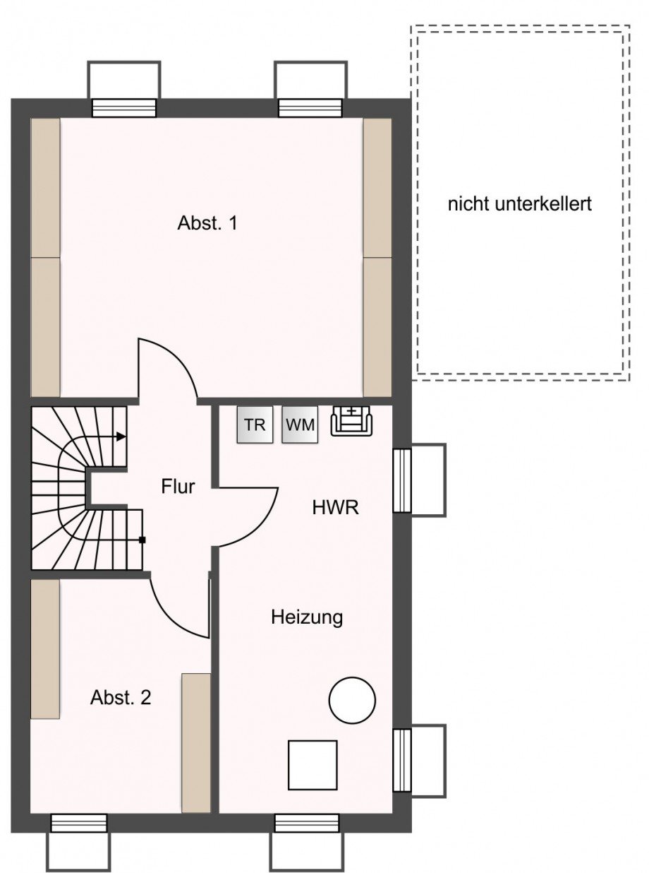 Grundriss UG Doppelhaush�lfte Leinfelden-Echterdingen