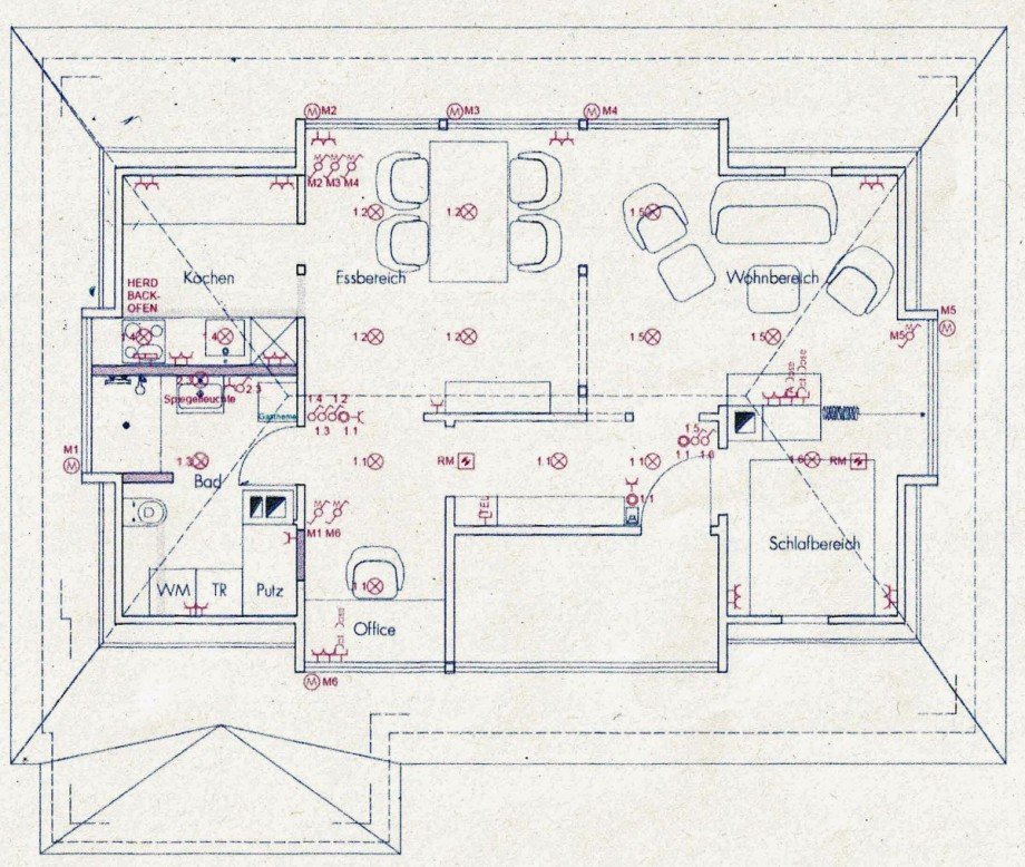 Grundriss Dachgeschosswohnung Stuttgart