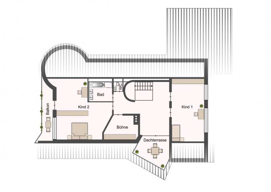 Dachgeschoss Einfamilienhaus Backnang