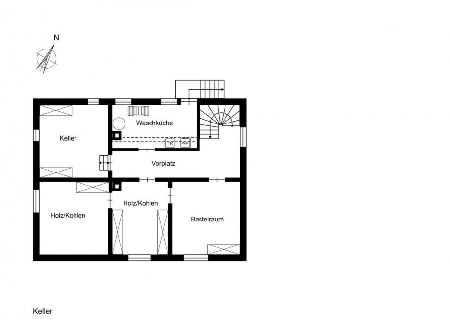 Grundriss Keller Zweifamilienhaus Stuttgart