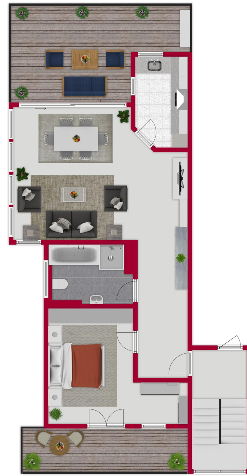 Grundriss Etagenwohnung Konstanz