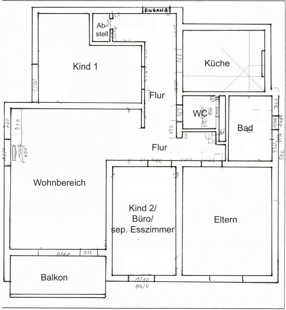 Grundriss Etagenwohnung Weil im Sch�nbuch