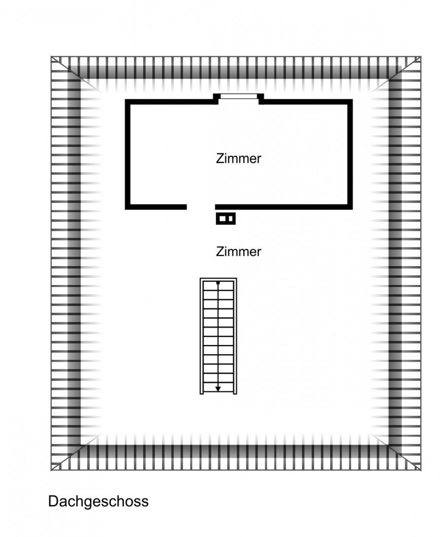 Grundriss DG Einfamilienhaus Stuttgart