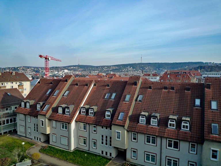 Blick vom S�dbalkon Stuttgart Etagenwohnung Im Herzen vom Stuttgarter Westen - S�dbalkon und TG-Stellplatz inklusive