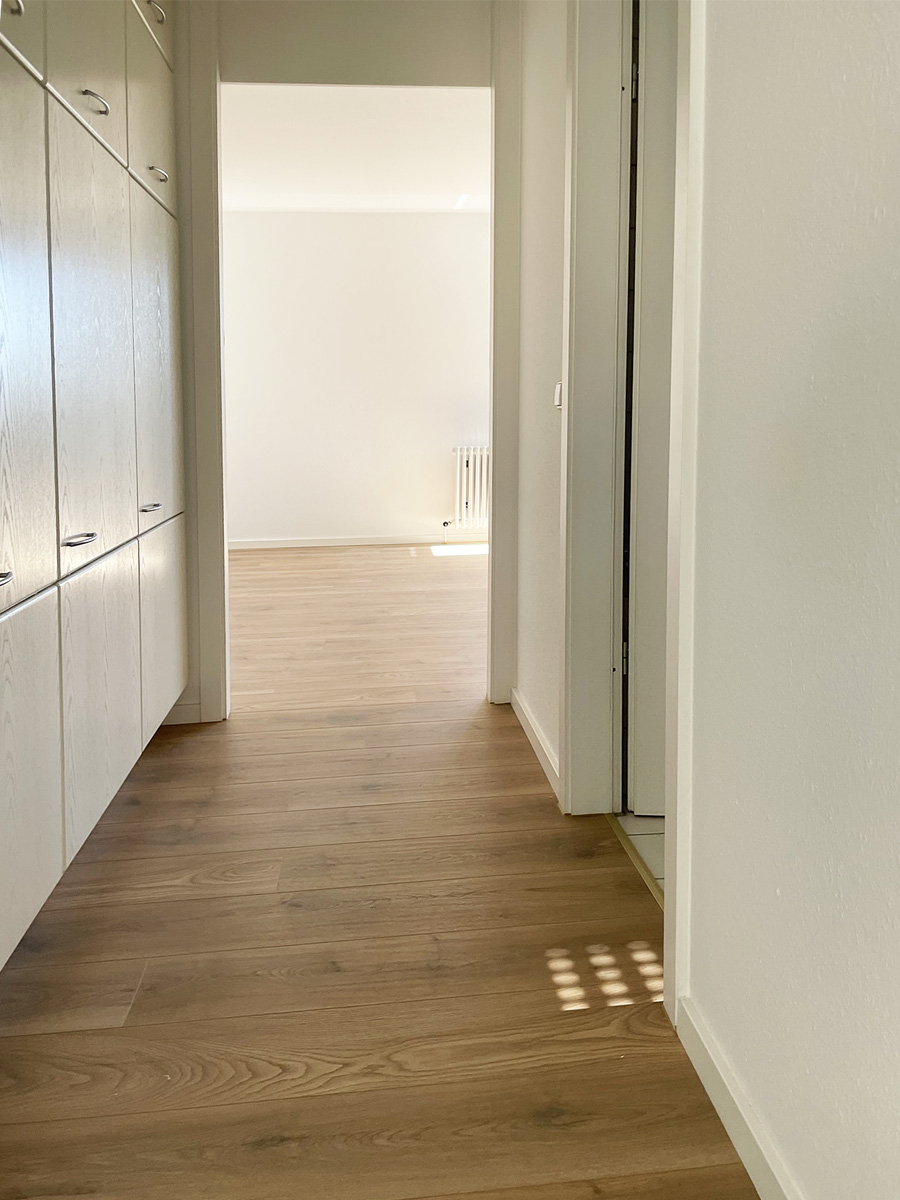Flur zum Schlafzimmer Dachgeschosswohnung Stuttgart