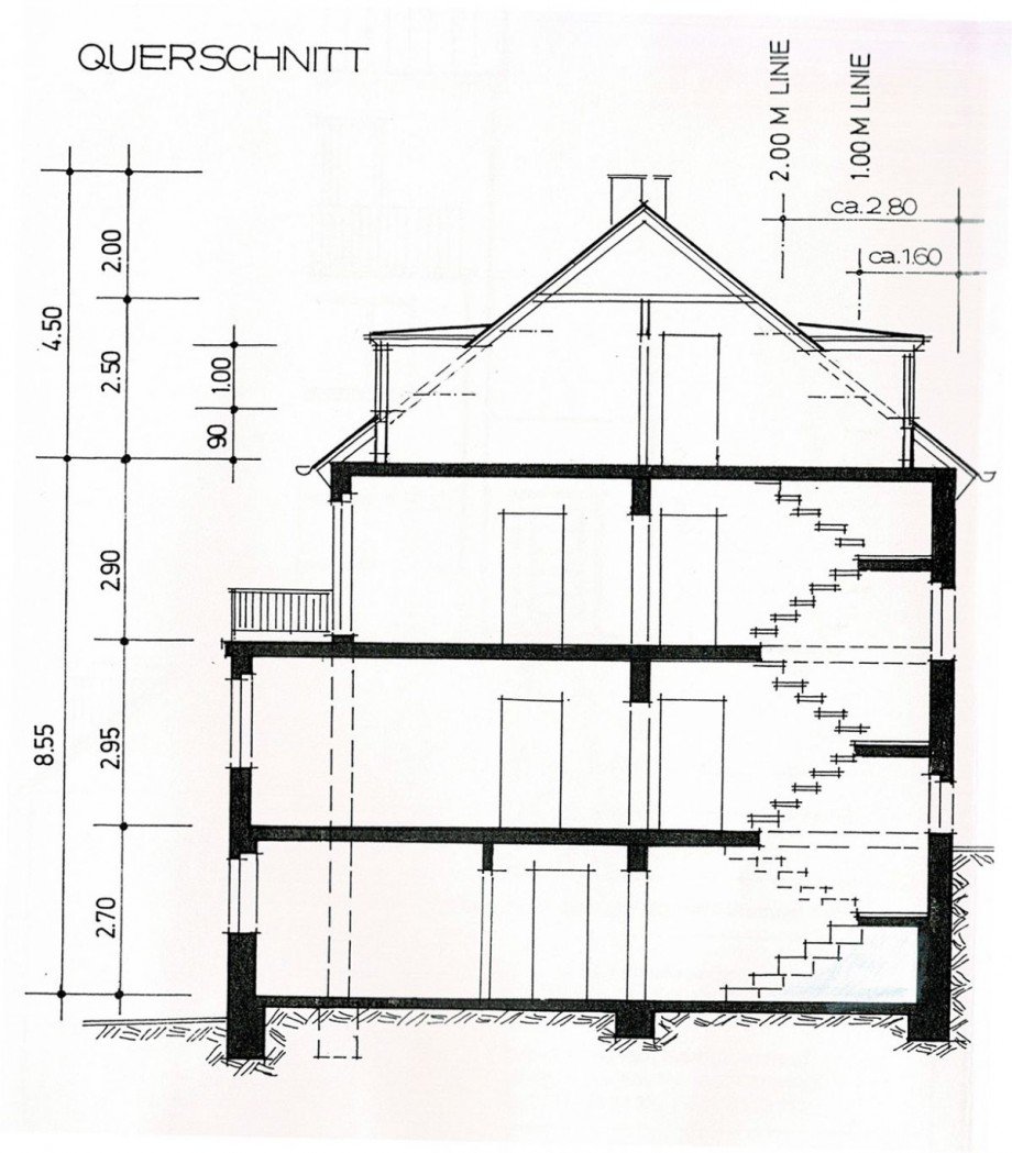 Querschnitt Mehrfamilienhaus Stuttgart