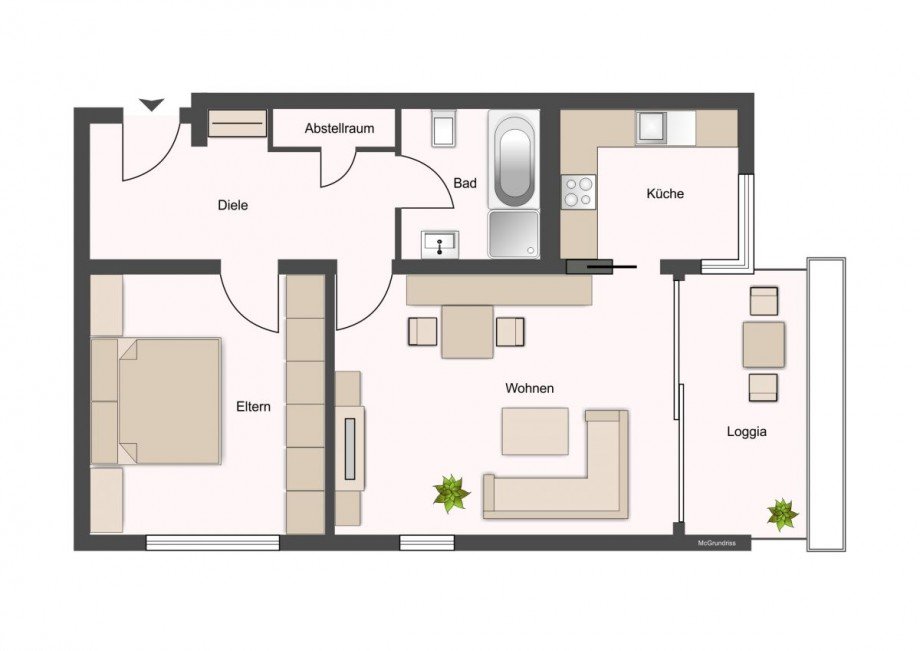 Grundriss Etagenwohnung Stuttgart