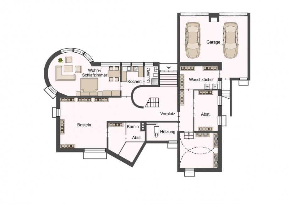 Erdgeschoss mit Einliegerwohnung Einfamilienhaus Backnang