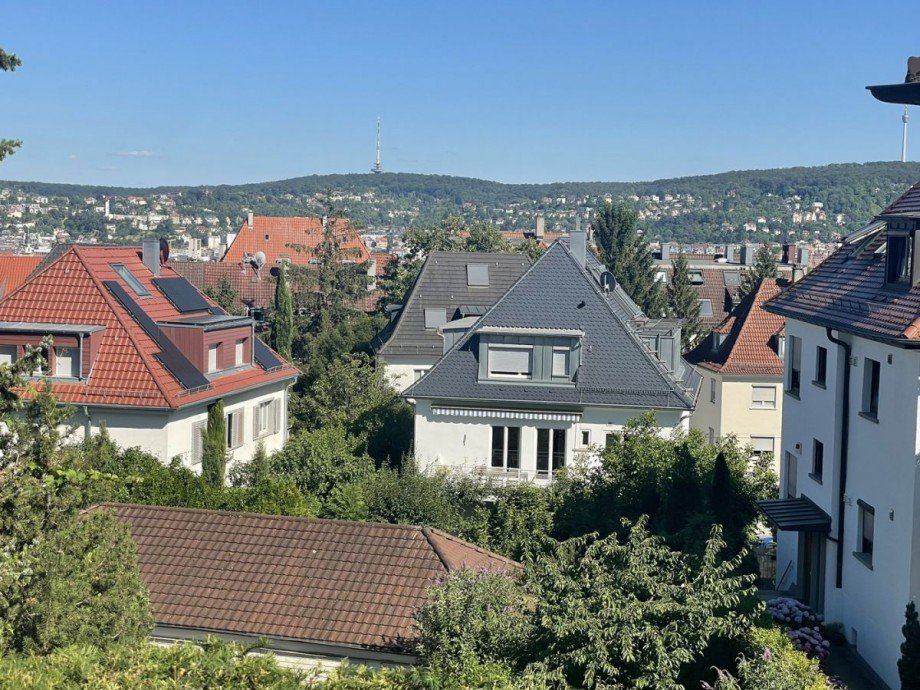Aussicht von der Gartenlaube Einfamilienhaus Stuttgart