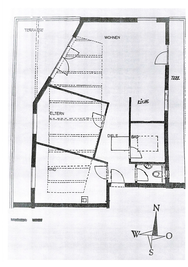 Grundriss Dachgeschosswohnung Korntal-M�nchingen