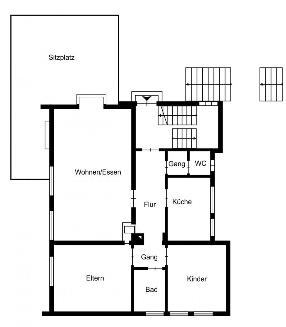 Grundriss EG Mehrfamilienhaus Leinfelden-Echterdingen