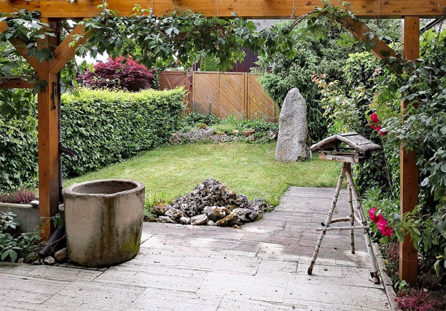 Blick in den Garten Reihenmittelhaus Holzgerlingen