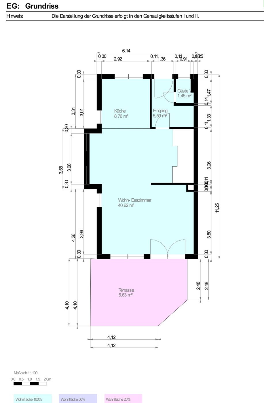 Grundriss EG Reihenendhaus Stuttgart