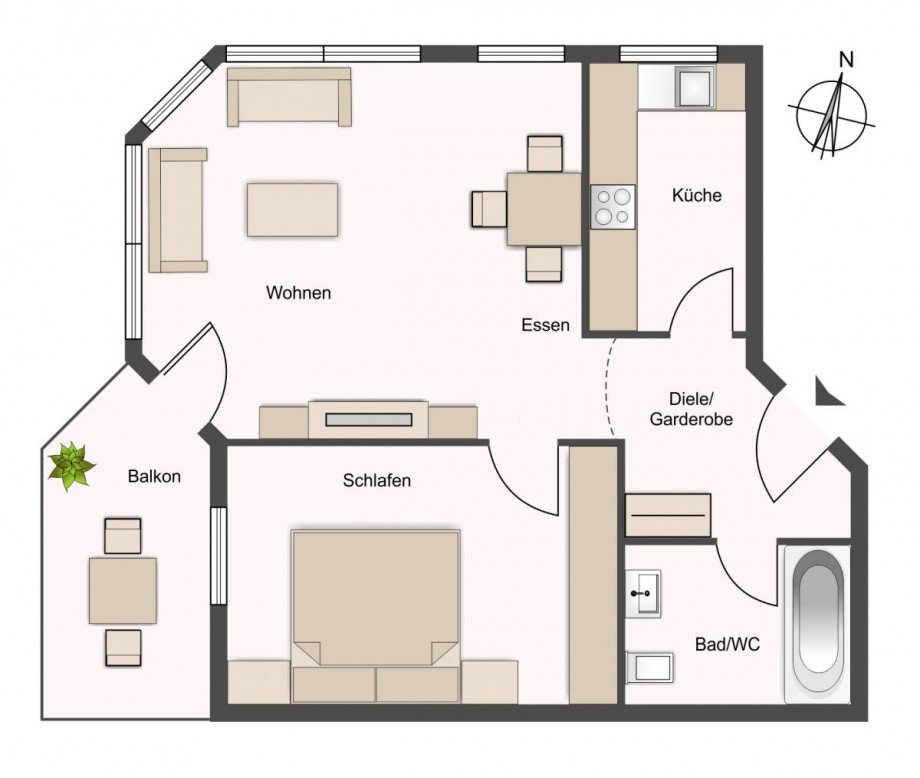 Grundriss Etagenwohnung Filderstadt