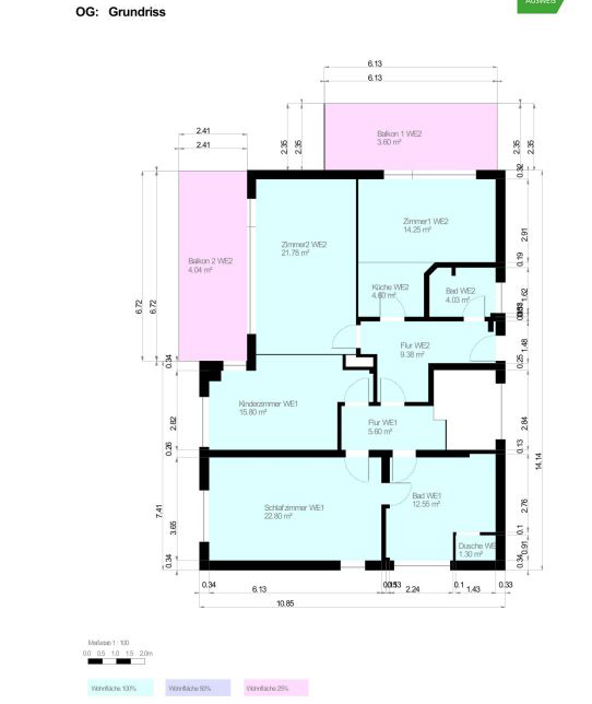 Grundriss OG Einfamilienhaus Kirchheim