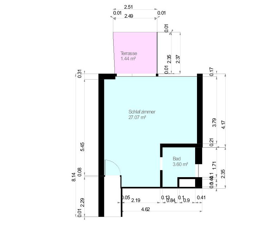 Grundriss Gartengeschoss Doppelhaush�lfte Stuttgart