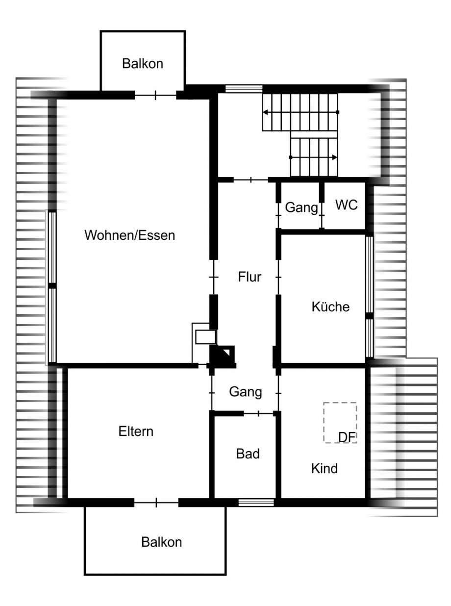 Grundriss DG Mehrfamilienhaus Leinfelden-Echterdingen