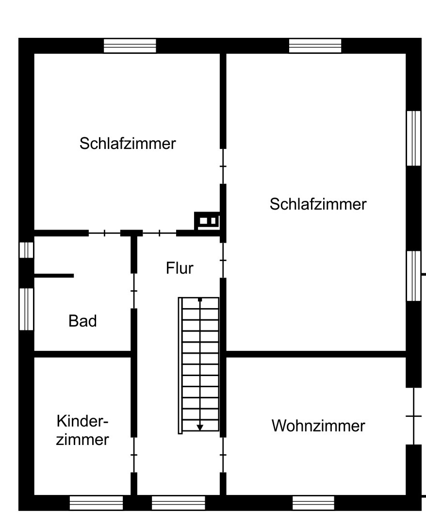 Grundriss OG Einfamilienhaus Stuttgart