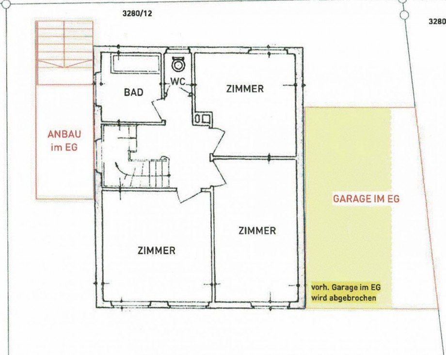 Grundriss Obergeschoss Einfamilienhaus Stuttgart