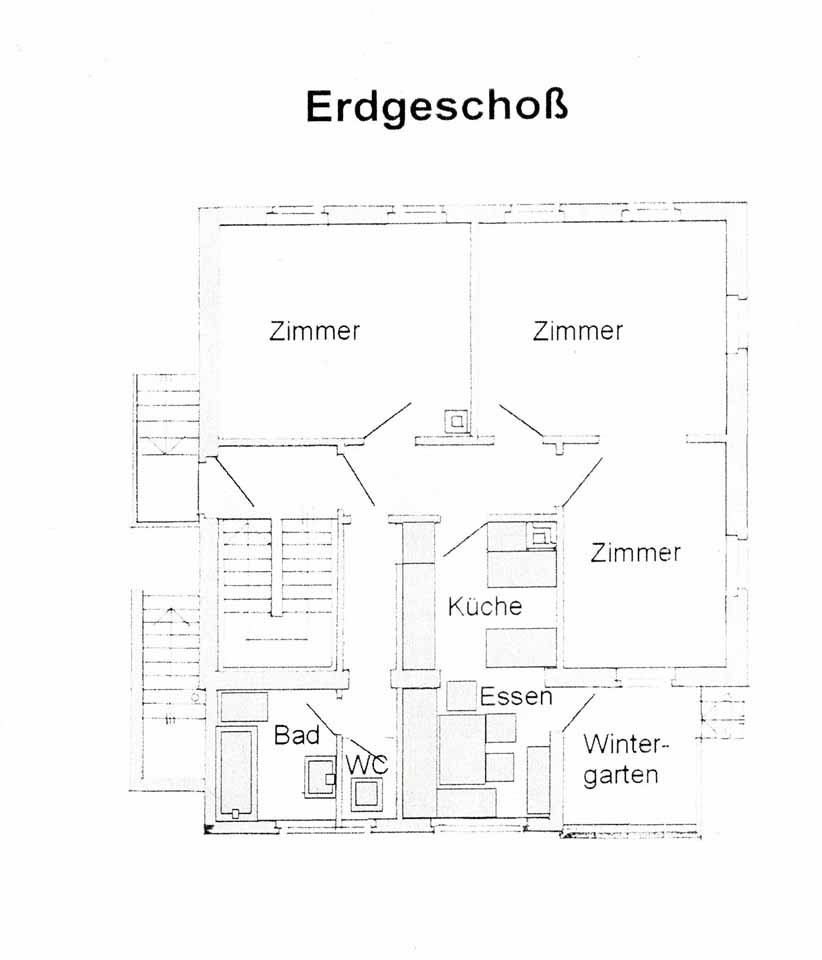 Grundriss EG Mehrfamilienhaus Heubach